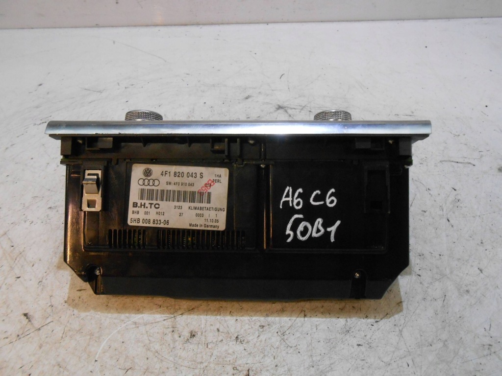 Audi a6 c6 панель кондиціонера кондиціонер 4f1820043s Недорого