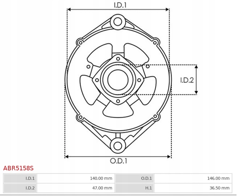 фото №3, Корпус генератора abr5158s as-pl