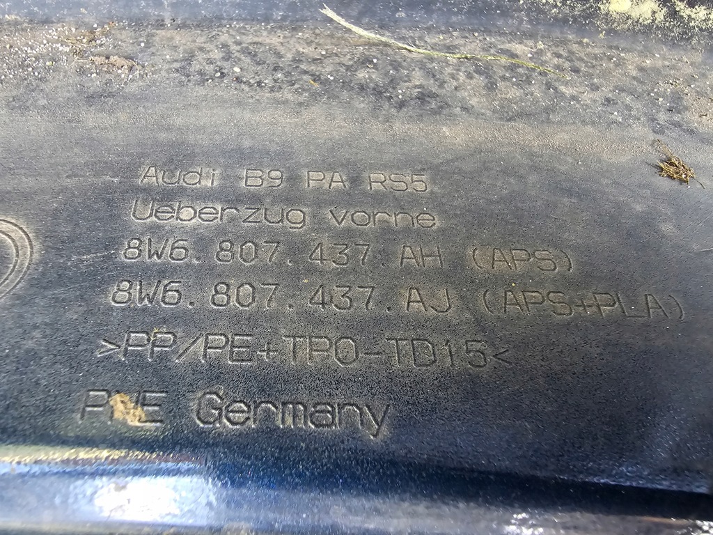 фото №14, Audi rs5 8w6 8w6807437 b9 lift бампер молдинг перед передний оригинал оригинальный номер