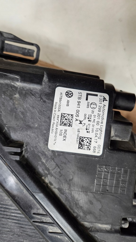 фото №13, Лампа левая перед vw touran ii обычная 5tb941005a