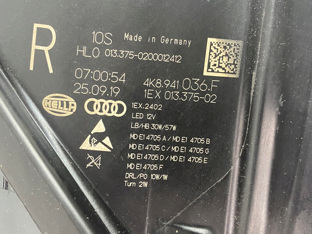 фото №5, Audi a7 c8 лампа фара led matrix правый перед 2018-