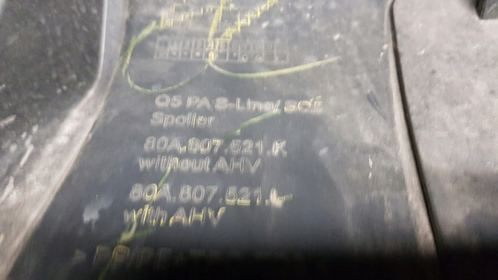 фото №14, Audi q5 s-line ii 2 80a sq5 17- бампер задній задня 4pdc вихлопи 80a807301