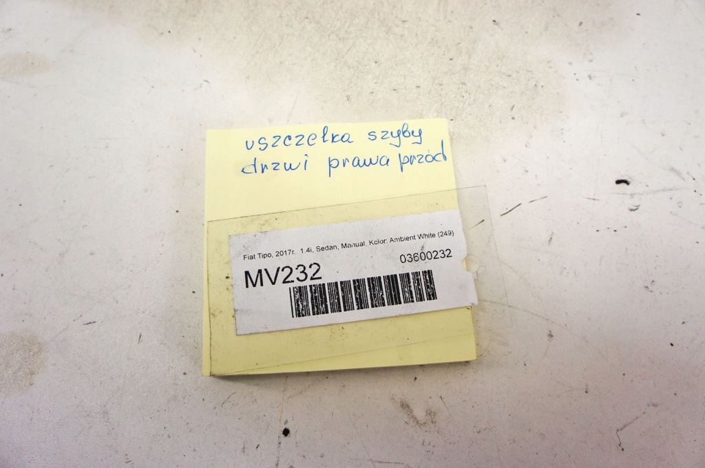 Mv232 fiat tipo ii прокладка скло правий перед Київ