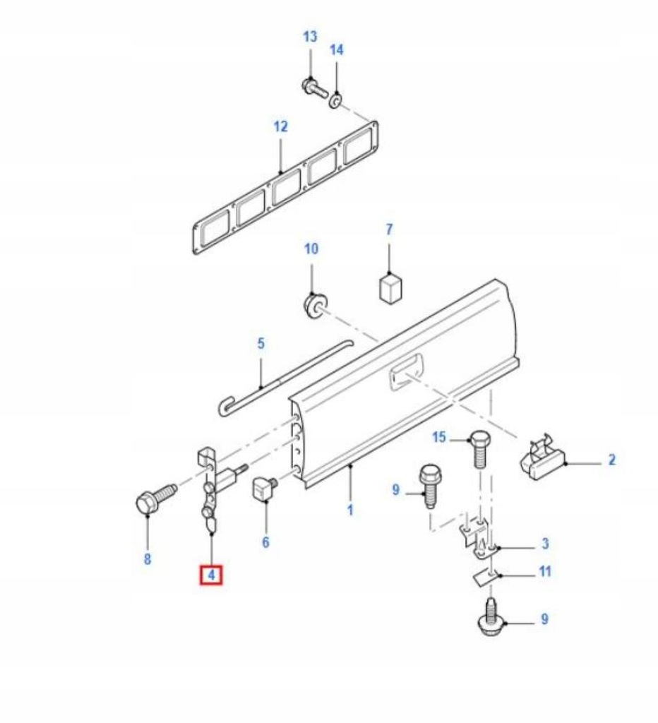 фото №7, Замок левый крышки задняя ford ranger 98-03