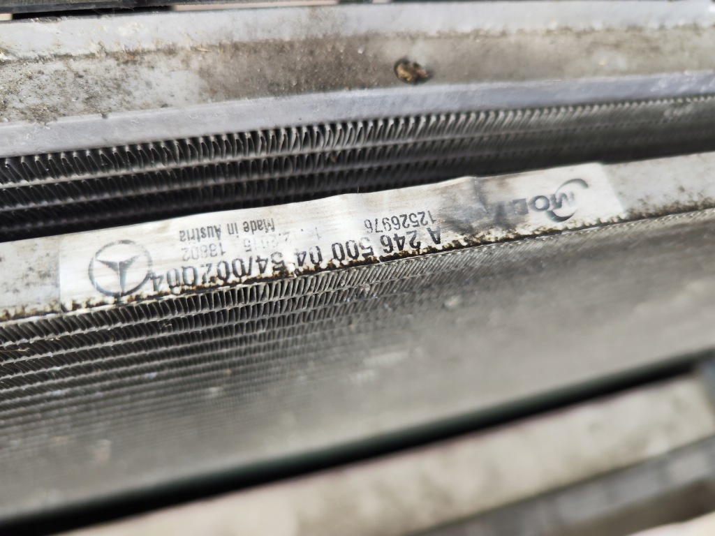 фото №7, Pas передній радіатор mercedes b w246 2.2 d 2017