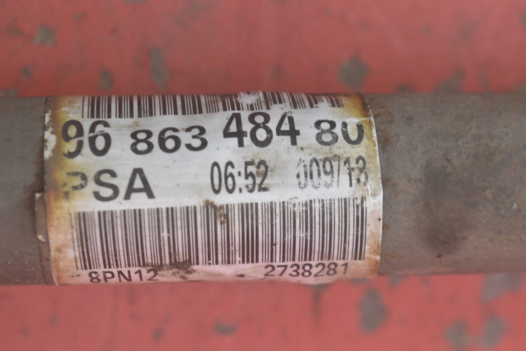 фото №6, Привідний вал права перед автоматична коробка передач 9686348480 peugeot 508 1 i 1.6 hdi 112 km 10-14