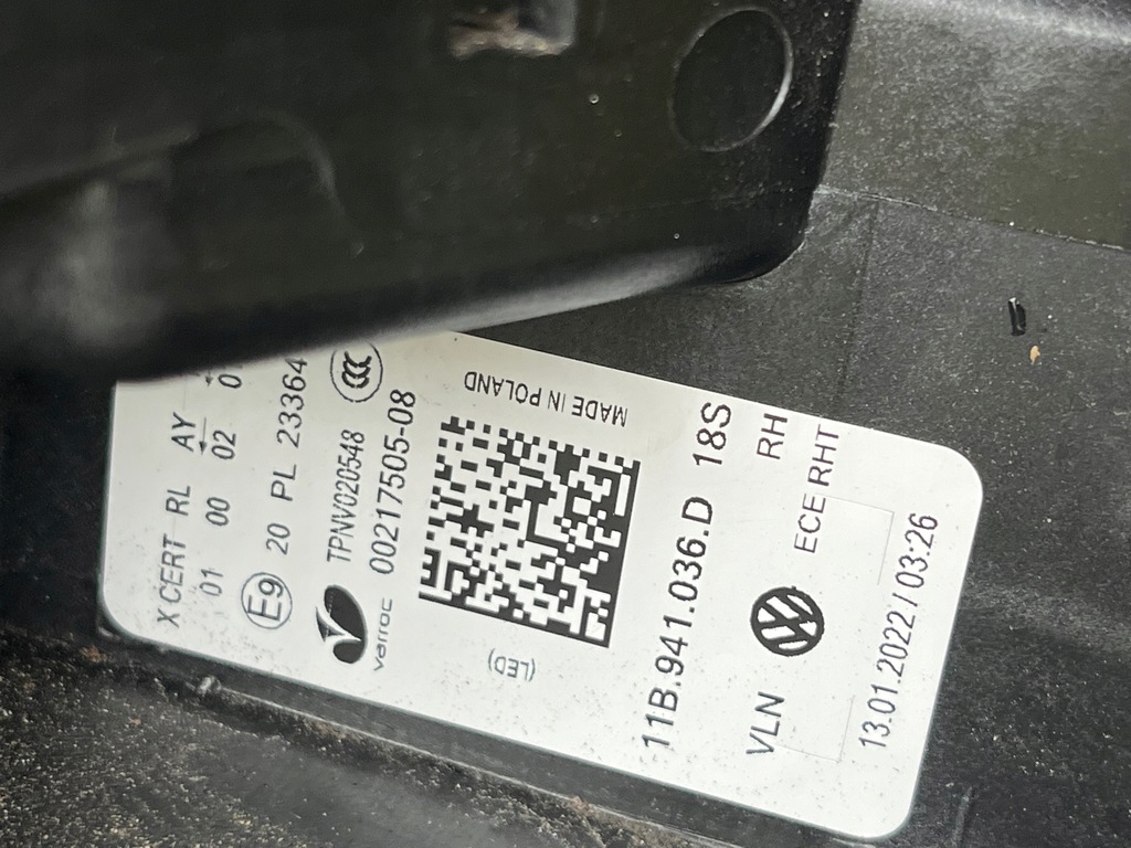 фото №12, Лампа правая передняя vw id4 iq led matrix