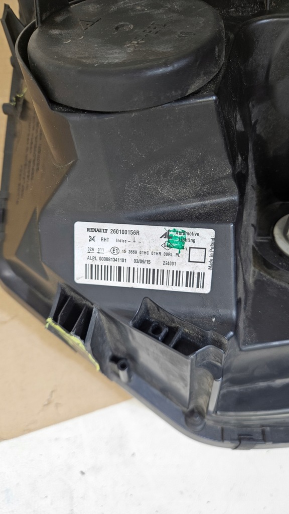 фото №11, Лампа правая перед dacia duster lift 260100156r