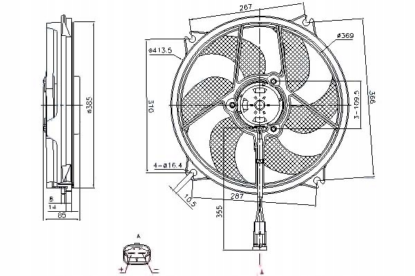 фото №1, Nissens вентилятор радіатора citroen c4 c4 grand p