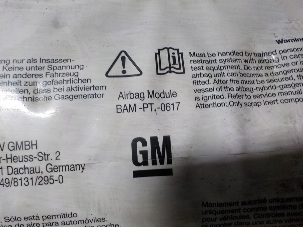 фото №5, Подушка подушка безпеки пасажира opel оригінальний номер 13188043