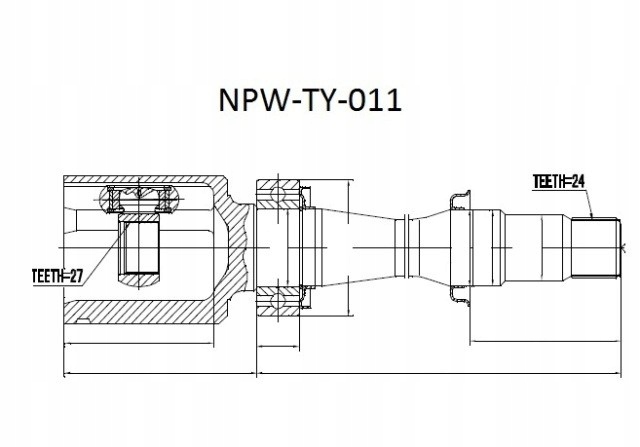 фото №1, Шарнир wew. lexus es240/350 06- /правый/