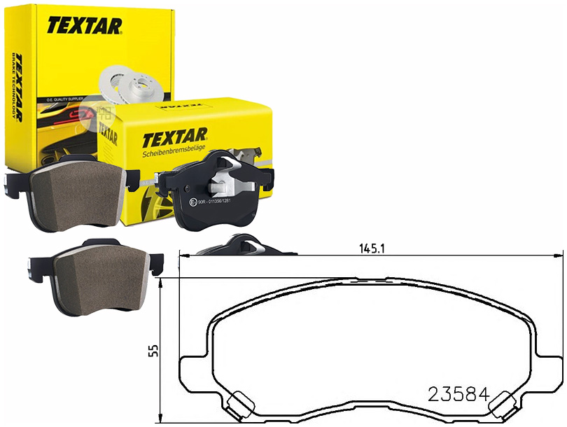 фото №14, Тормозные колодки тормозные перед textar mitsubishi galant lancer asx peugeot 4008