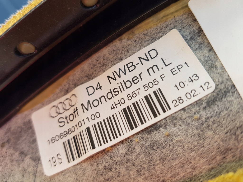 фото №12, Audi a8 d4 потолок потолок 4h0867505f