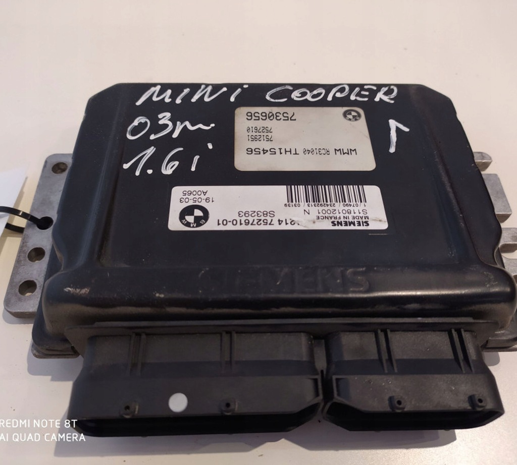 фото №1, Mini one - cooper r50 - 53 2003 блок керування / модуль ecu