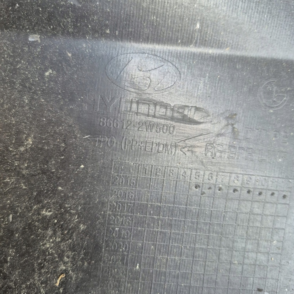 фото №11, Hyundai santa fe 3 iii lift 15- спойлер диффузор бампера задняя 86612-2w500