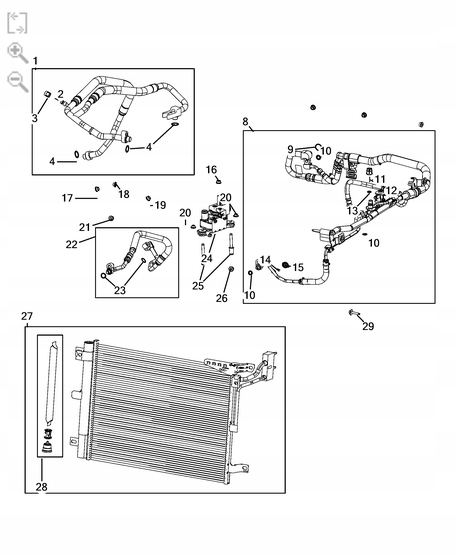фото №5, Шланг кондиціонера компресора jeep wrangler jl 20-25 2.0 4xe 68409856ad