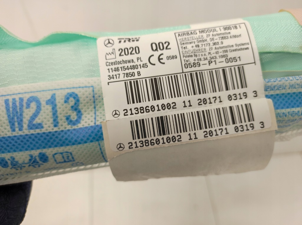 Купити Шторка безпеки права mercedes e klasa w213 213 sedan