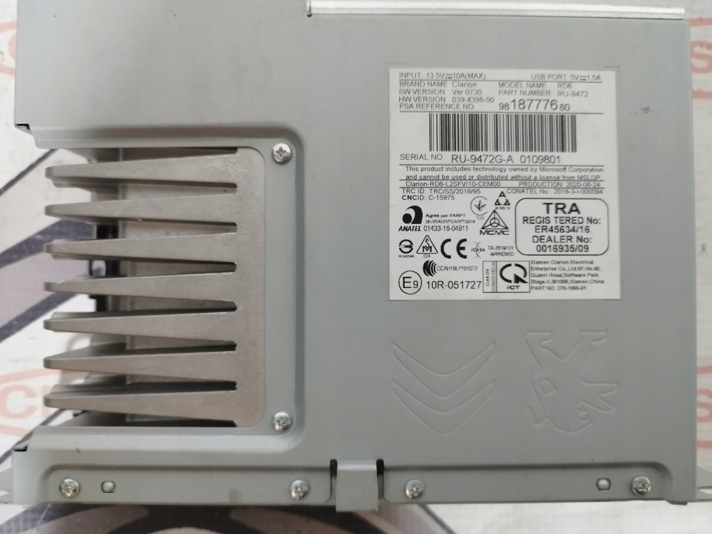 фото №2, Навігація радіо clarion combo e proace expert iii berlingo org 9818777680