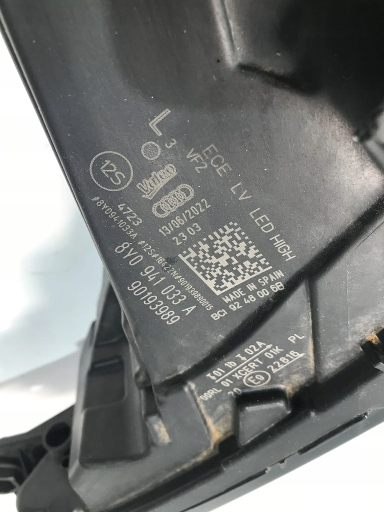 фото №9, Лампа перед передня ліва a3 8y 20- 8y0941033a