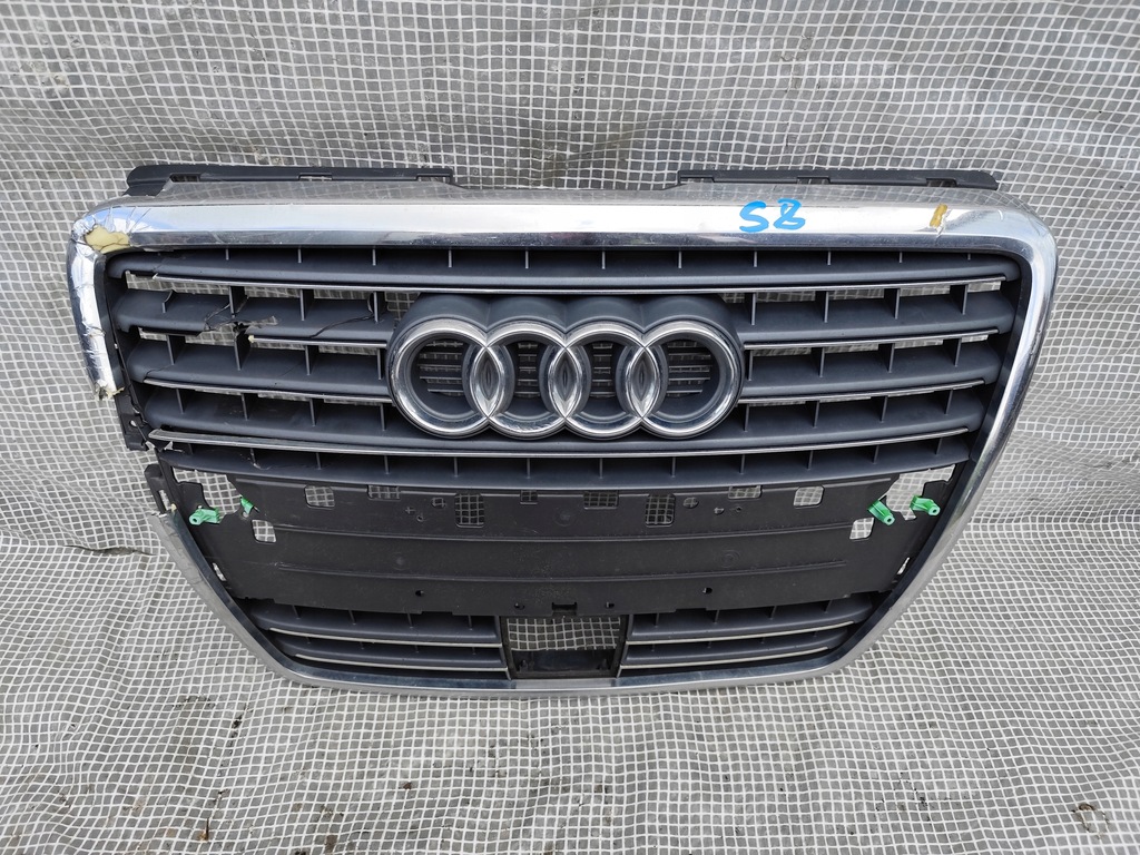 фото №10, Audi a8 d3 4e0 w12 s8 решётка радиатора решётка радиатора pod радар acc distronic 4e0853651ab
