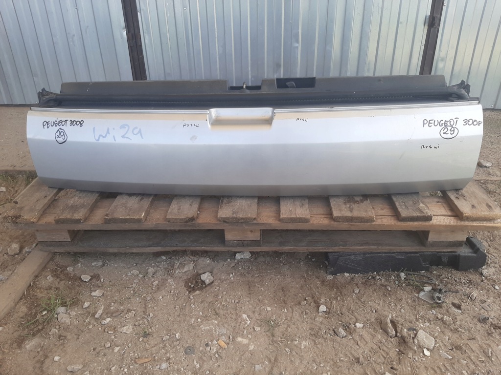 фото №6, Крышка багажника борт накладка задняя нижняя peugeot 3008 i цвет ezrc 2009-2012