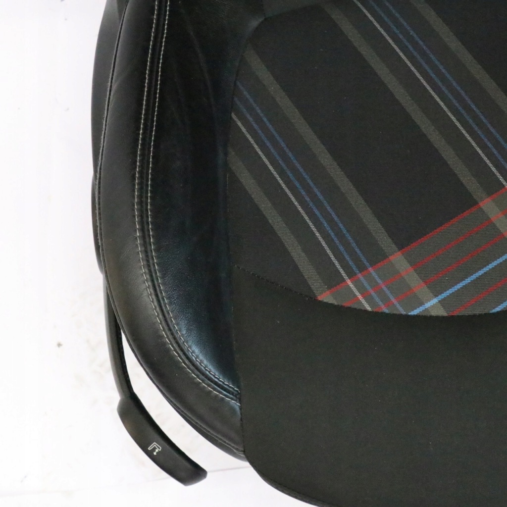 Mini paceman r61 сидіння sport комплект шкіра матеріал чорний hot cross Доставка