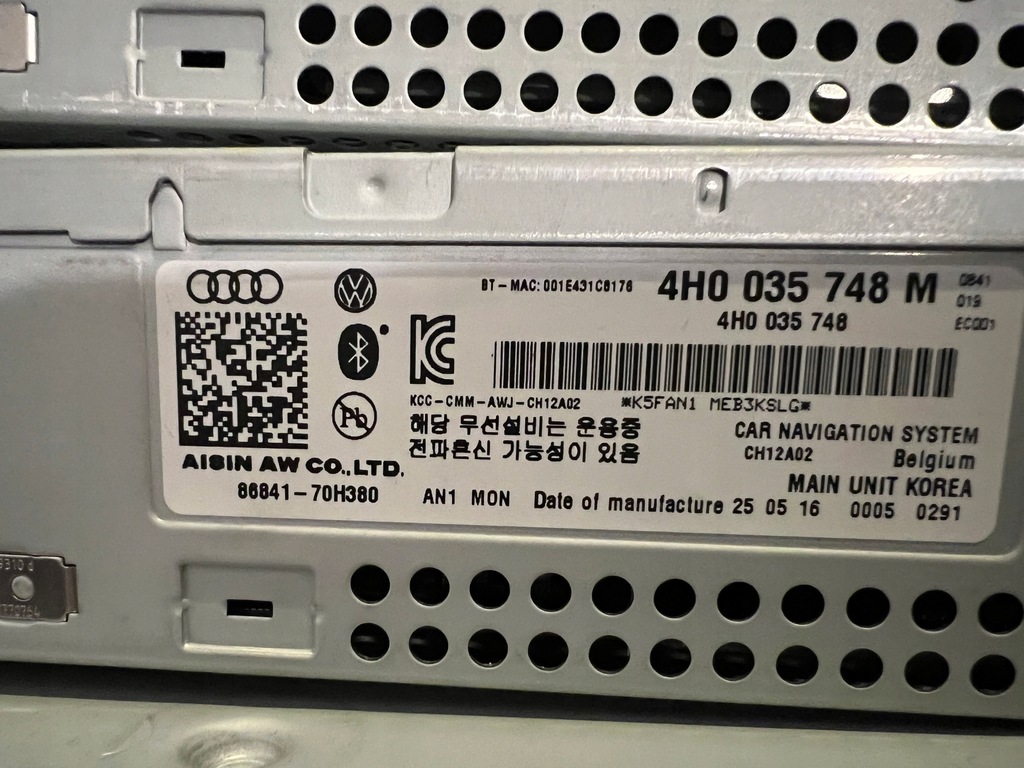 фото №7, Audi a8 s8 d4 lift зчитувач mmi навігація navi 3g+ dvd sim 4h0035746m l k