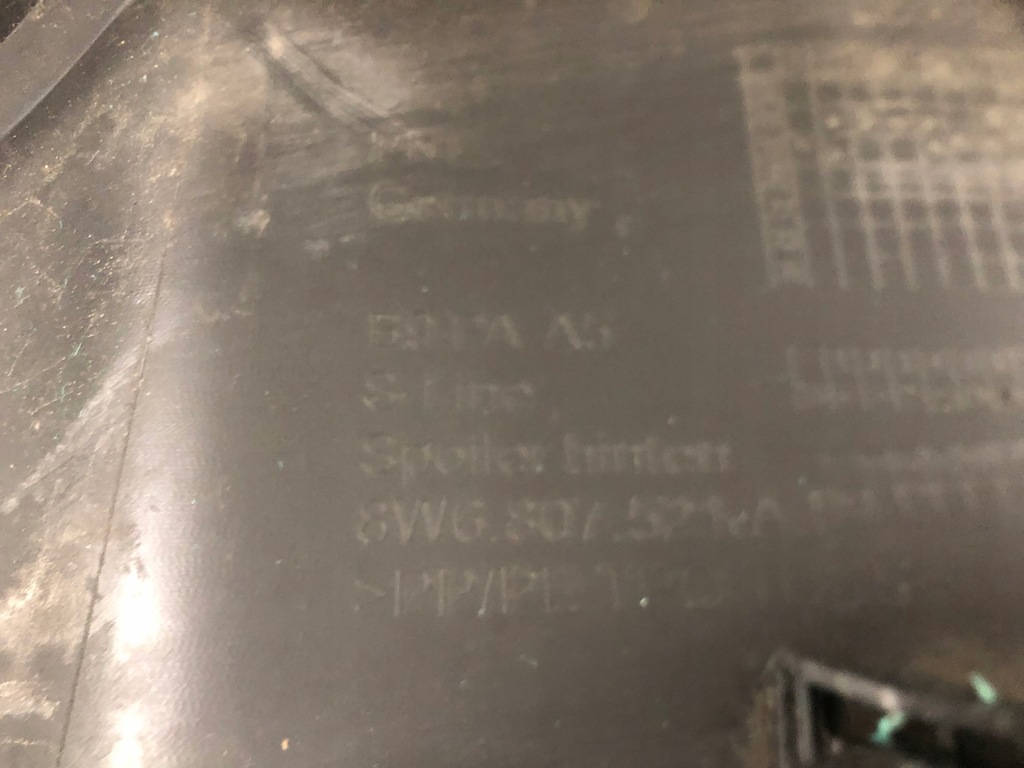 фото №9, Audi a5 s5 b9 8w6 спойлер дифузор задня 8w6807521