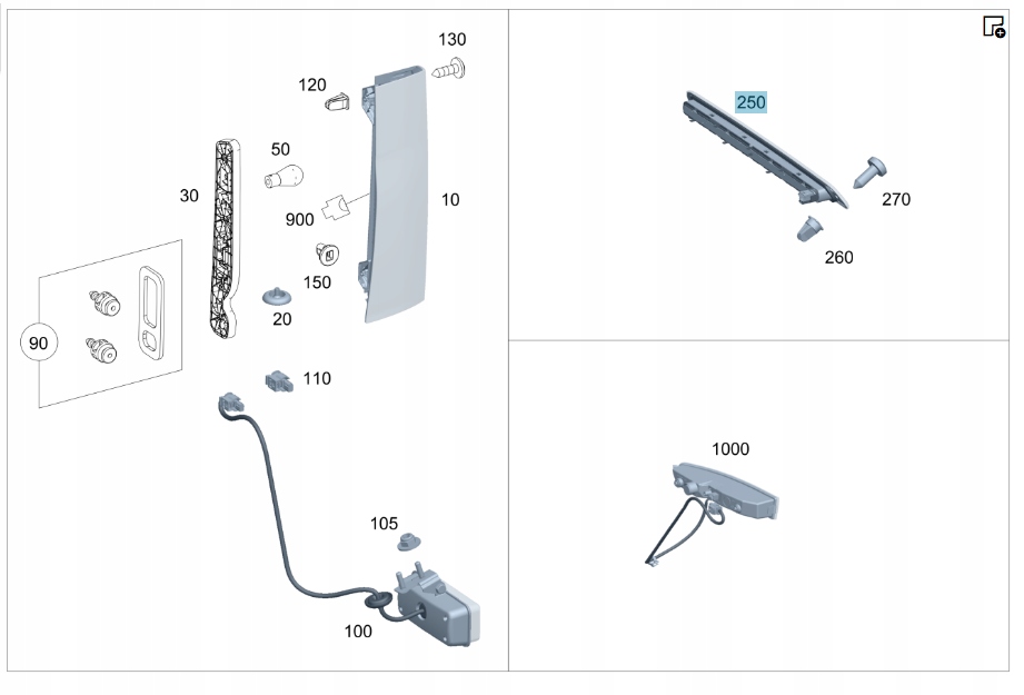 фото №3, Третий świtło стоп mercedes sprinter 907 910