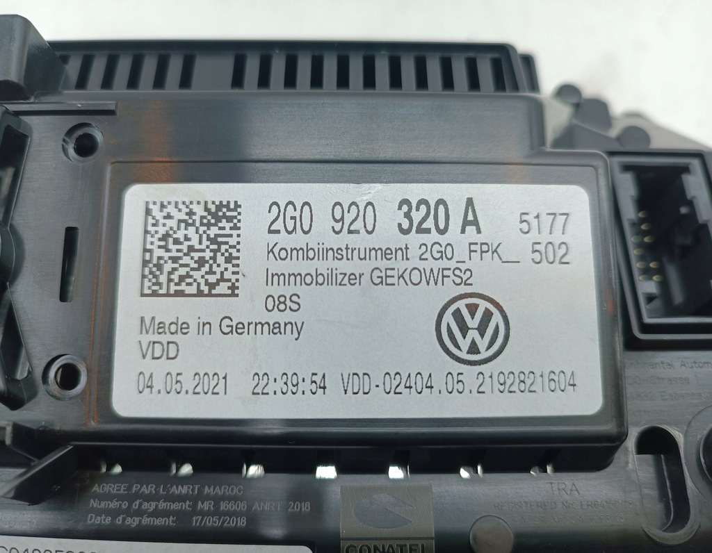 фото №6, Приборы счетчик дисплей виртуальный cockpit vw t-cross 1.0 2g0920320a