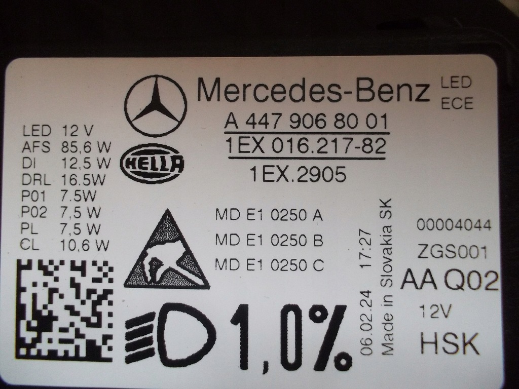 фото №14, Mercedes v klasa lift 447 w447 лампи фари multibeam повний nowe