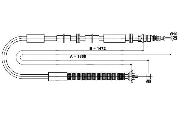фото №13, Трос тормоза ручного fiat bravo ii 2.0 d multije