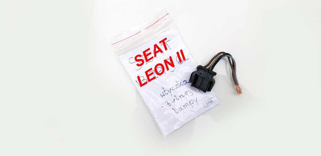 фото №14, Seat leon 2 ii штекер лампы лампа w крышка задняя задний правая 3 pin