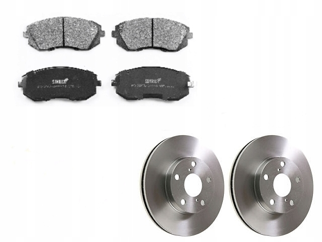фото №1, Тормозные диски + тормозные колодки тормозные перед subaru forester ii iii sg sh legacy iv v