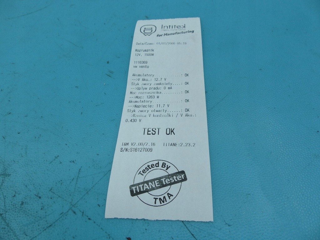 фото №6, Test стартер vw vento 0001107025 1.6 jedn