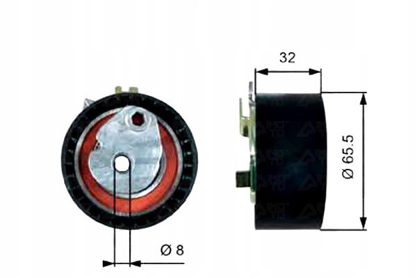 Gates ролик натягувача Ціна