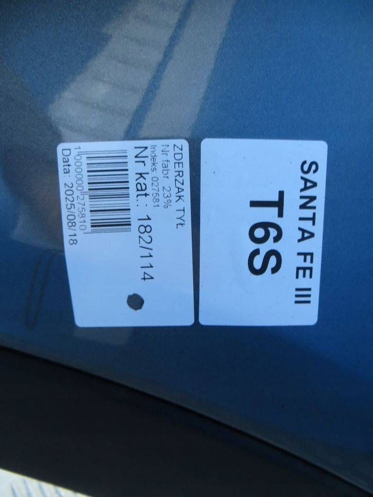 фото №16, Hyundai santa fe iii бампер задня задній t6s 13-