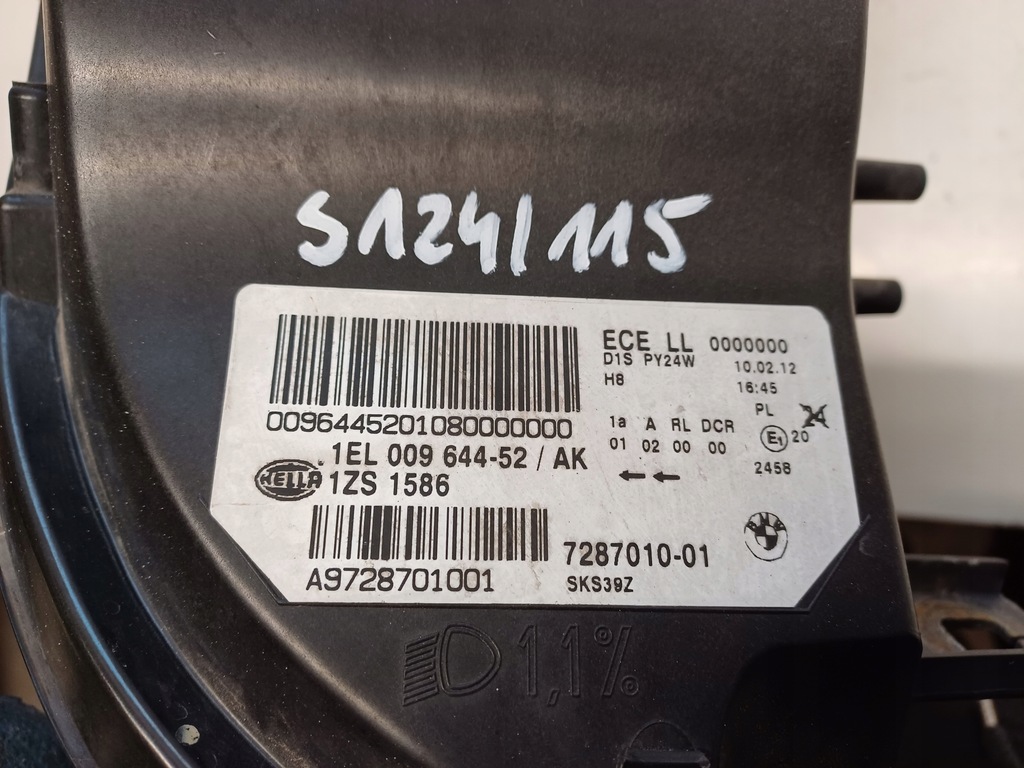 фото №9, Bmw x5 e70 x6 e71 06- лампа права перед ксенон 728010 -01