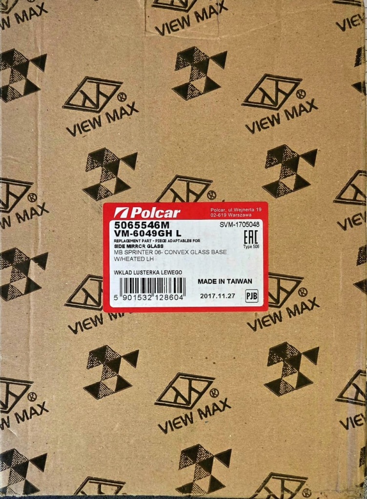 Вид max 5065546m вкладыш зеркала sprinter, crafter Цена