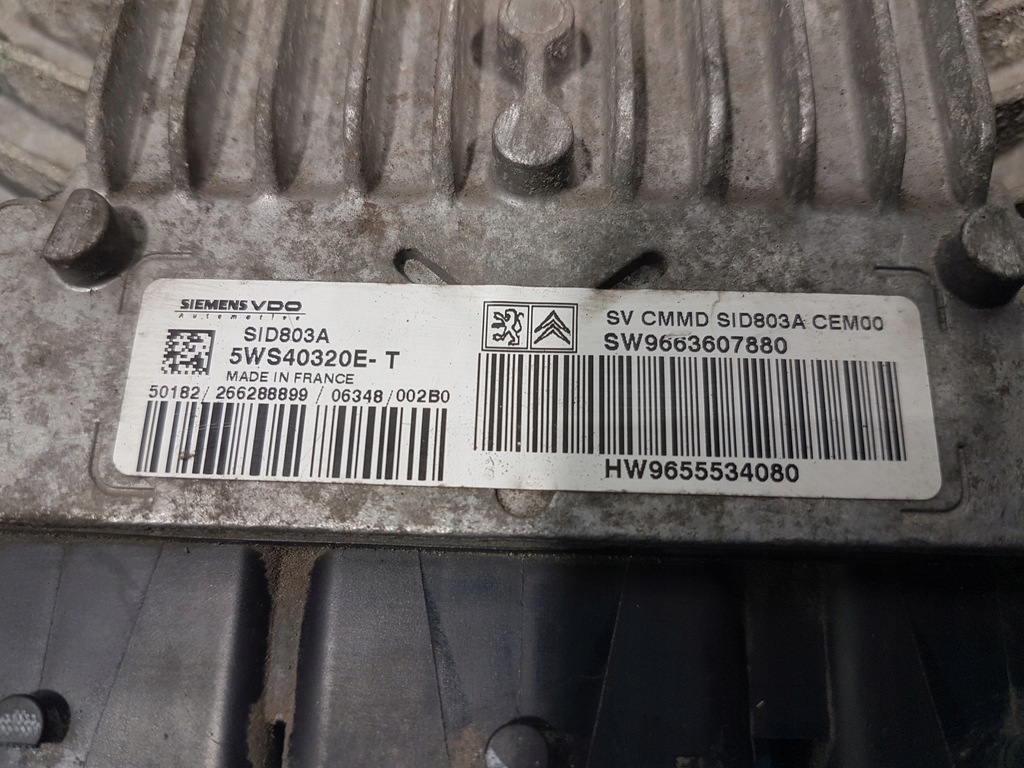 фото №5, Peugeot 807 2.0 hdi блок управления двигателя 5ws40320e-t