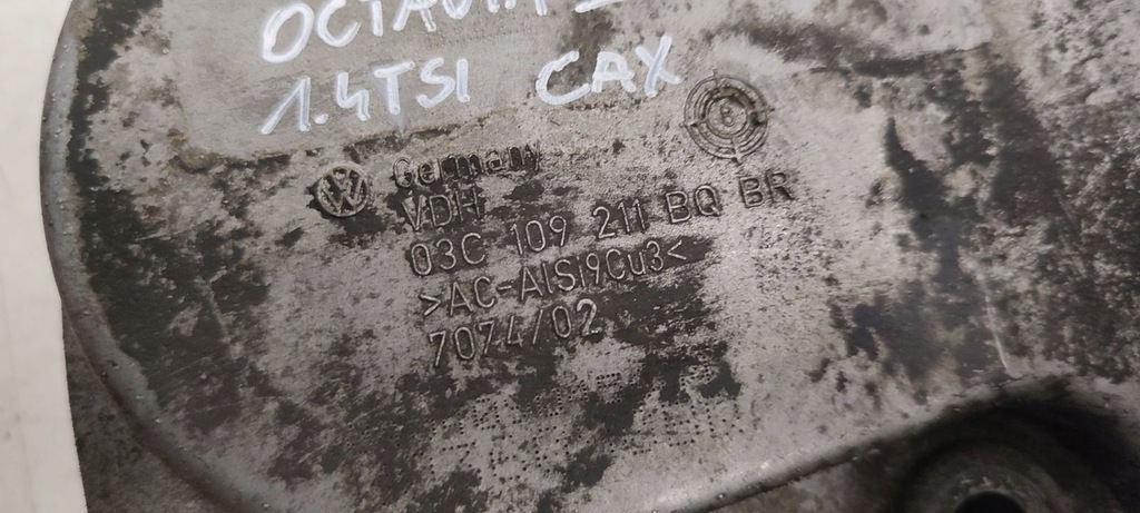 фото №8, Корпус захист розподільного валу кришка skoda octavia ii lift 1,4 tsi