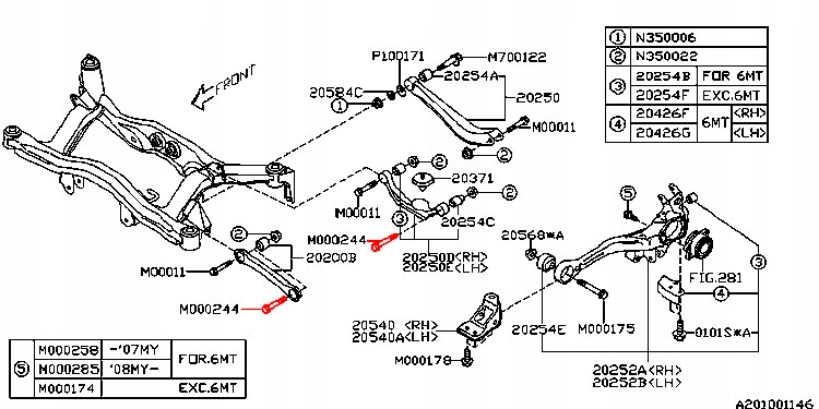 фото №9, Болт рычага поперечный legacy 03-14 tribeca