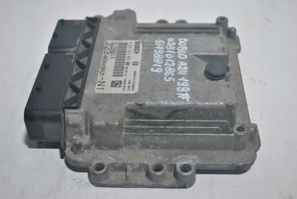 фото №5, Бортовий комп'ютер блок керування двигуна fiat doblo 0281012865 51798819