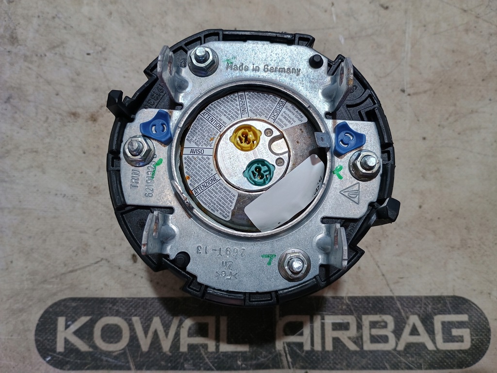 фото №5, Porsche cayman cayenne 7p5 подушка безопасности подушка водителя резиновый элемент бежевая оригинал