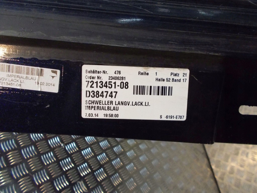 фото №11, Bmw 7 f02 long молдинг порог накладка левая правая