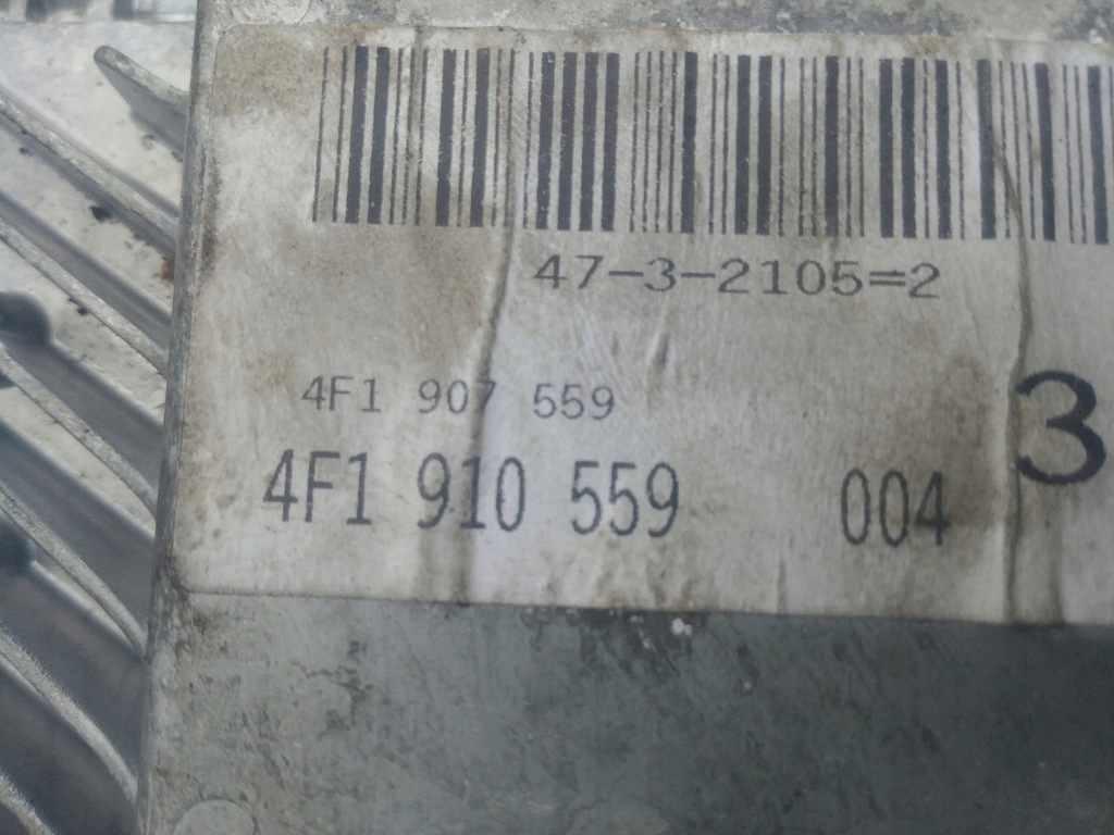 фото №4, Блок управления двигателя audi 3.2b 4f1910559