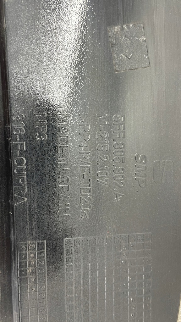 фото №5, Cupra formentor спойлер накладка-спойлер бампер перед