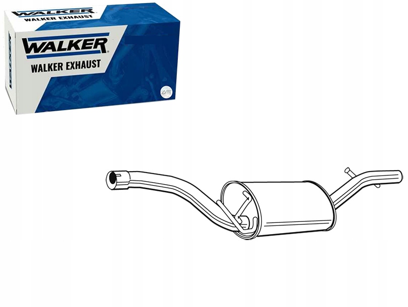 фото №14, Walker гасник системи випускний середній volvo c30 c70 ii s40 ii v50