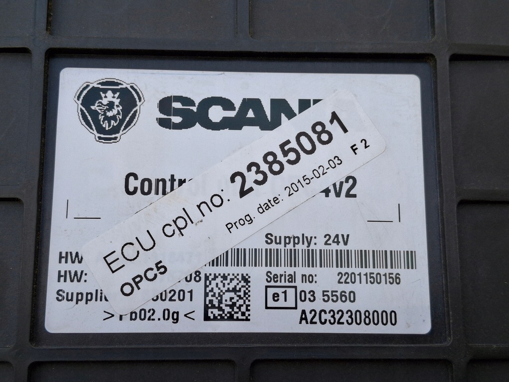 фото №5, Scania блок керування коробки передач opc5 модуль ретардер 2385081