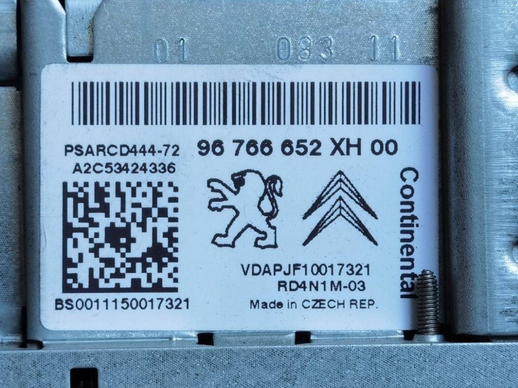 фото №7, Радіо автомобільні peugeot 308 facelift 2011 96766652xh